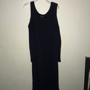 dark blue dress